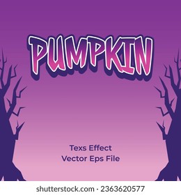 halloween celebration effect text, simple 3d vector design for poster, flyer. colors can be changed
