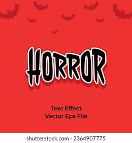 halloween celebration effect text, simple 3d vector design for poster, flyer. colors can be changed