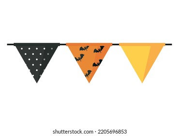 halloween celebration garlands hanging icon