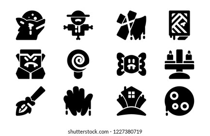 Halloween Celebration Icon Template Set