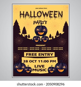 Halloween celebration party vector template