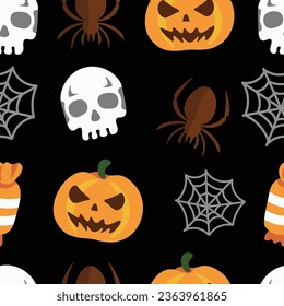 patrón de celebración de halloween para ropa o envoltura de regalo