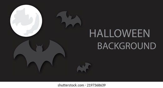 Halloween celebration postcard vector background image, Orthodox jack-o-lantern, haunted house, cute little ghosts with free space for Halloween invitations.