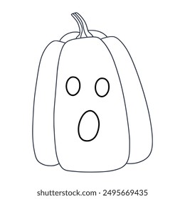 Halloween celebration pumpkin coloring page