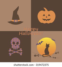 Halloween celebration. Vector illustration.