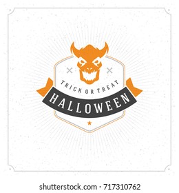 Halloween celebration vector illustration on textured background.
