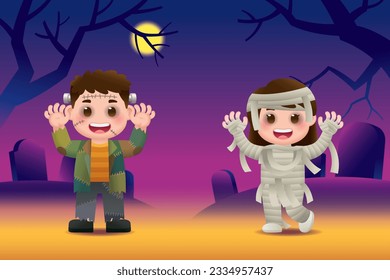 Halloween Celebrations with Classic Costumes in Adorable Mode