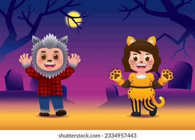 Halloween Celebrations with Classic Costumes in Adorable Mode