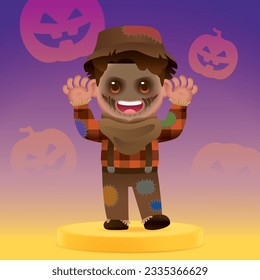 Halloween Celebrations with Classic Costumes in Horror Mode