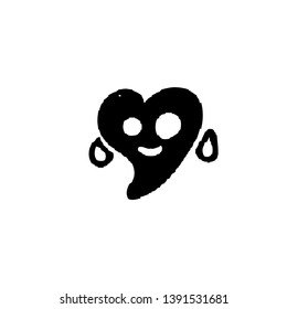 Halloween Character Big Head Poses Little Ghost. Cute Ghost Vector Illustrations for Kids on Halloween