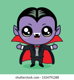 Halloween character collection - kawaii Dracula