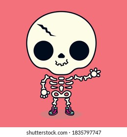 Halloween character collection - Kawaii Skeleton 