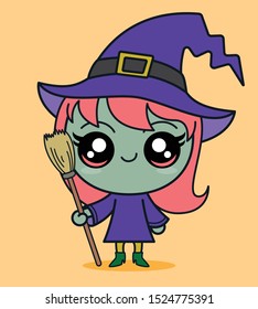 Halloween character collection - Kawaii Witch