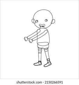 Halloween character Coloring page for kids