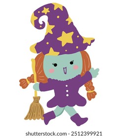 Halloween character costumes for kids -pumpkin vector