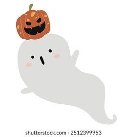 Halloween character costumes for kids -pumpkin vector