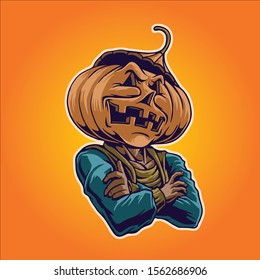 Halloween character design vector illustration
