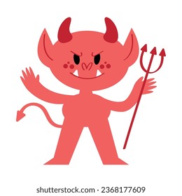 halloween character devil vector isolated