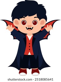 Personagem de Halloween Drácula Figurino Ilustração