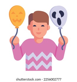 A halloween character flat icon download