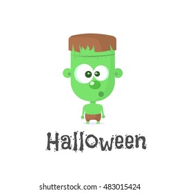 Halloween character - Frankenstein. Vector illustration