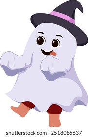 Halloween Character Ghost Costume Illustration