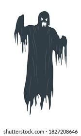 Halloween character ghost isolated on white background