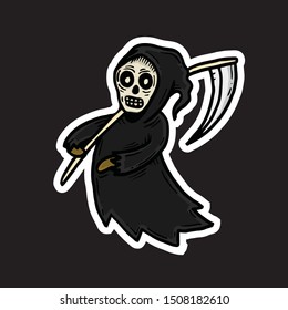 Halloween Character Grim Reaper Vector