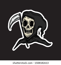 Halloween Character Grim Reaper Vector
