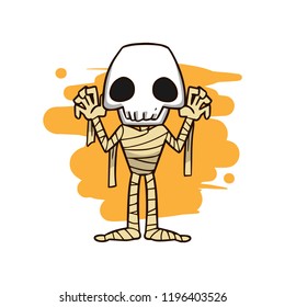 Halloween Character Hand Drawn Illustration