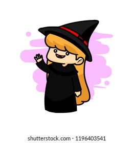 Halloween Character Hand Drawn Illustration