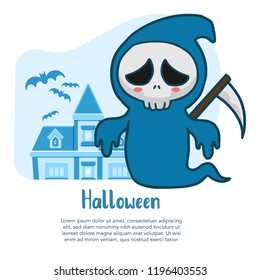 Halloween Character Hand Drawn Illustration