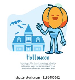 Halloween Character Hand Drawn Illustration