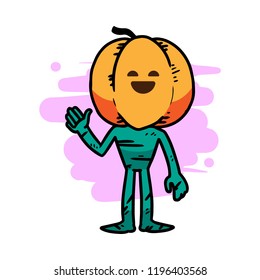 Halloween Character Hand Drawn Illustration