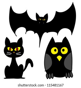 Halloween character hand writing cartoon.