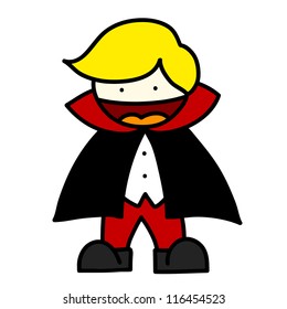 Halloween character hand writing cartoon.