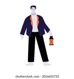 Halloween character,  . Happy Halloween. Modern vector illustration cartoon flat style