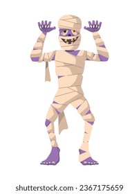 halloween character mummy illustration isolated