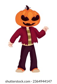 halloween character pumpkin isolated icon