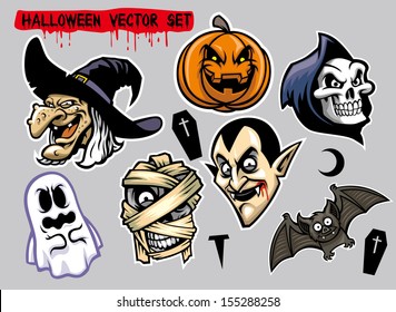 Halloween Character Set