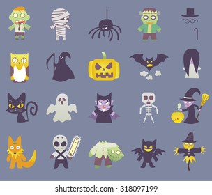 Halloween Character Set