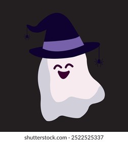 Halloween character types. Ghost, pumpkin drawings.