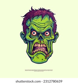 Halloween Character Vector Art Zombie Psychedelic illustrations