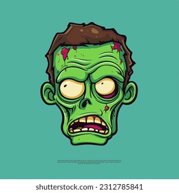 Halloween Character Vector Art Zombie Psychedelic illustrations