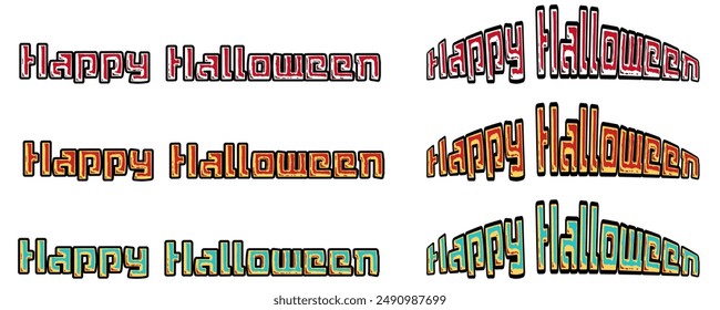 material de Ilustración vectorial de personajes de halloween