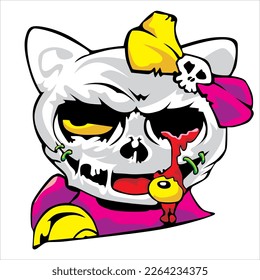 carácter de halloween en estilo vectorial
