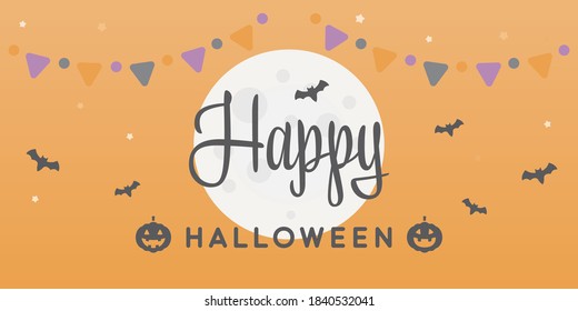 Halloween character wallpaper and banner