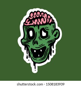 Halloween Character Zombie Scary Vector