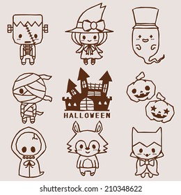 Halloween characters