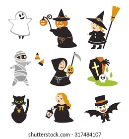 Halloween characters